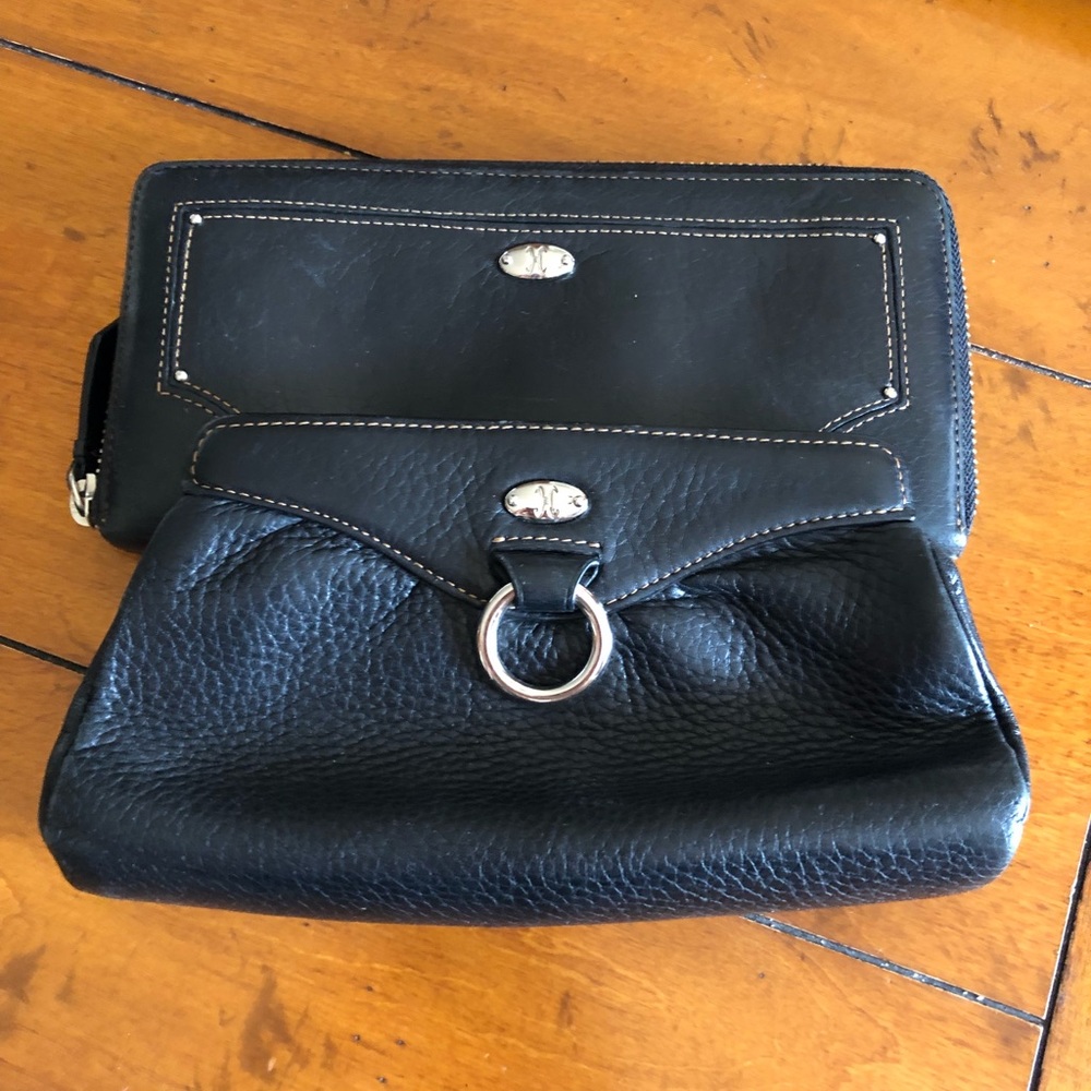 Cole Haan Leather Wallet and Cosmetic Bag